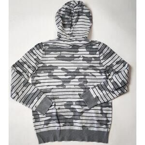 Express Stylish Gray Camo Hoodie